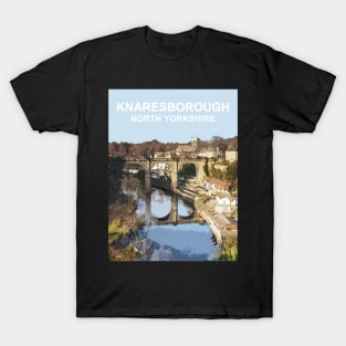 Knaresborough, North Yorkshire. Travel poster T-Shirt